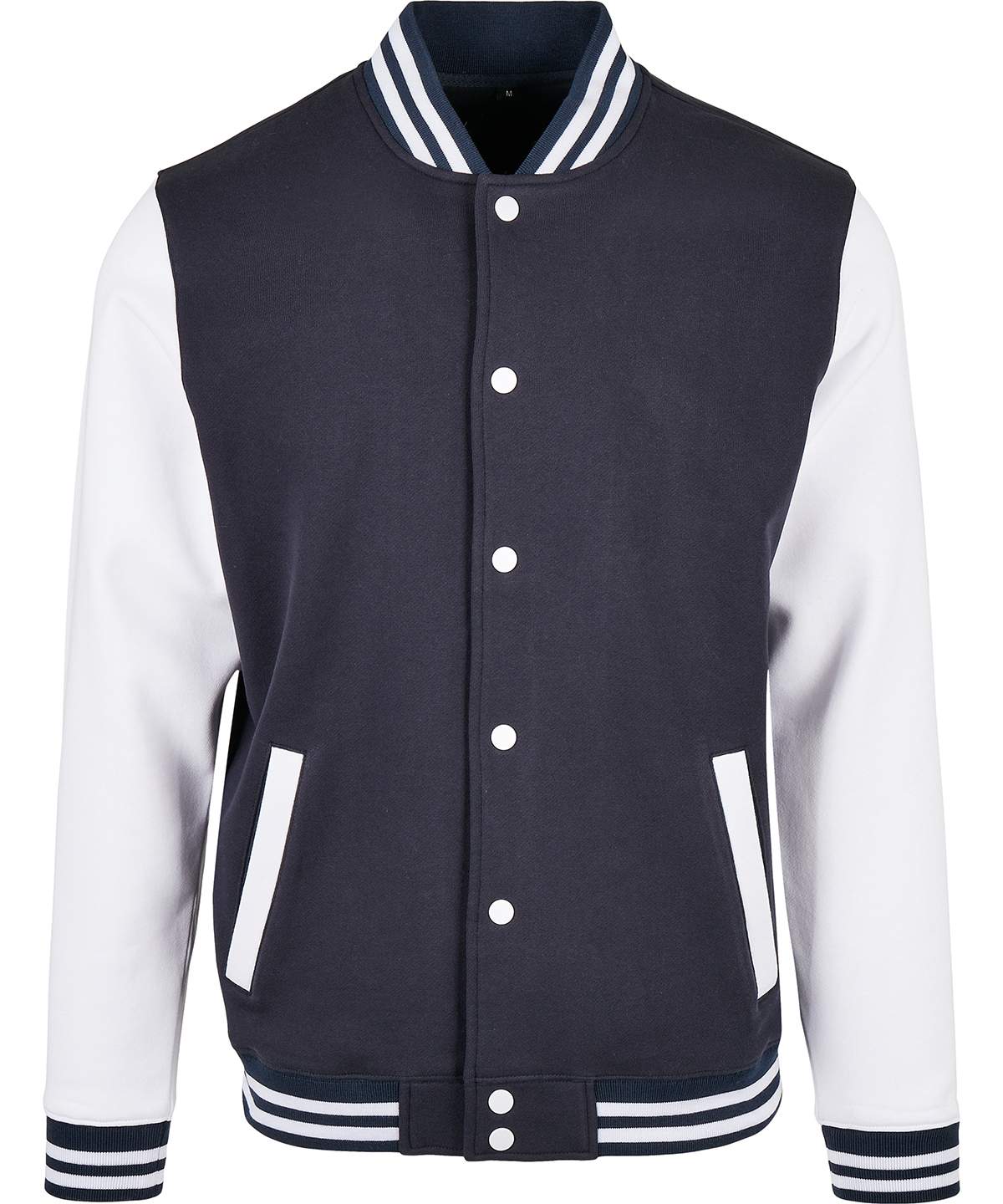 Veste universitaire basique - Marine/Blanc, XL