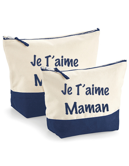 Sac à accessoires en toile à base trempée Je t'aime Maman