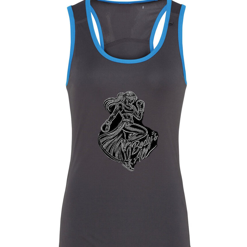 Debardeur femme de fitness Rose , Rouge ou Bleu Body's all – Image 2