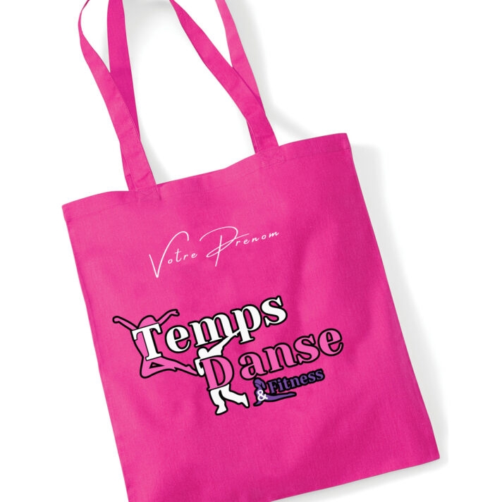 Sac pour la vie - anses longues  Temps Danse Fitness \ Logo Impression