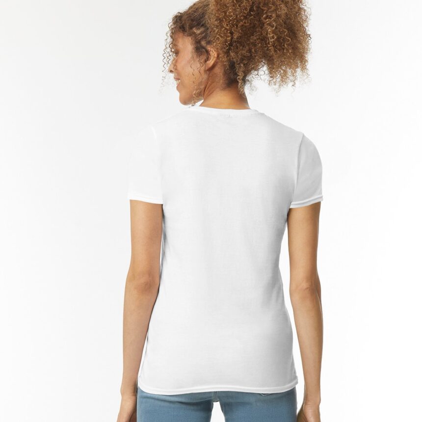 T-shirt filé à l'anneau Softstyle™ pour femme Compagnie Gribouille / Impression coeur – Image 2