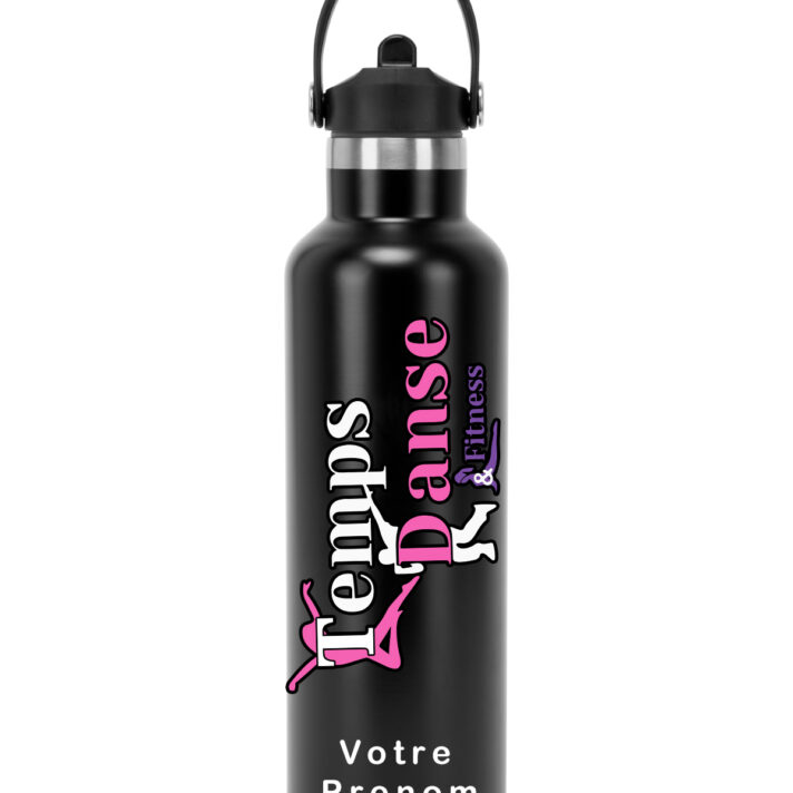 Gourde de sport TriDri® Vacuum avec paille rabattable Temps Danse