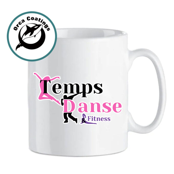 MugcORCA qualité AAA, 312,5 ml / Temps Danse  / impression relief