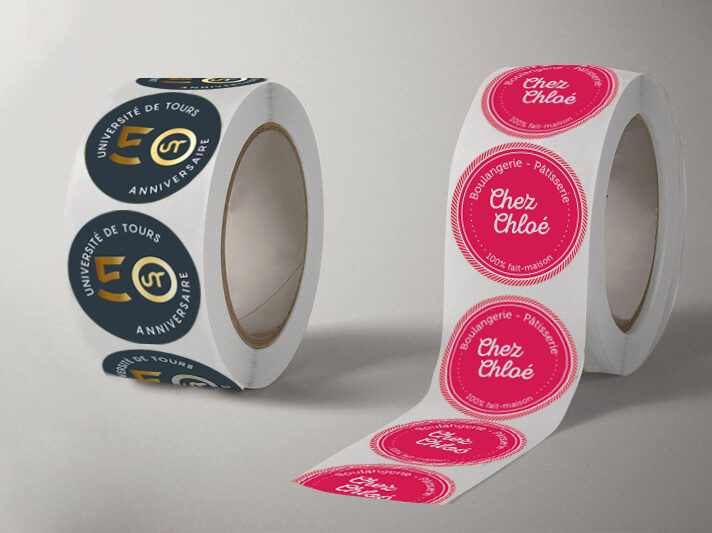 Etiquette en rouleau